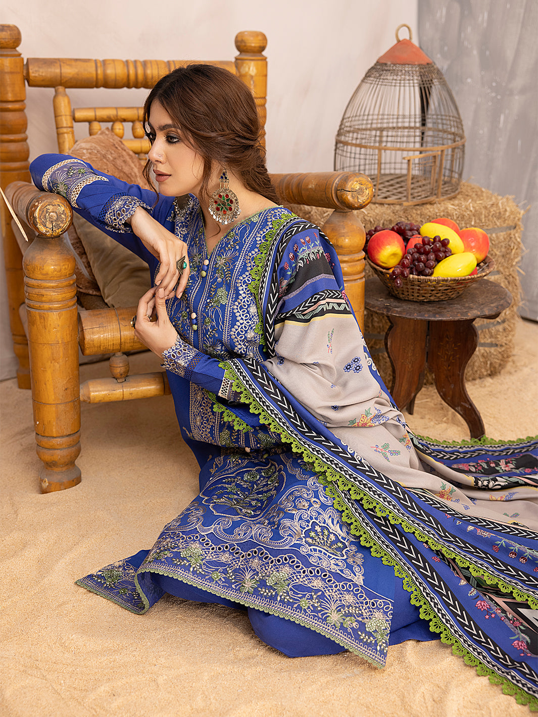 Binilyas - 1905 - B | 3 PC KARANDI UNSTITCH
