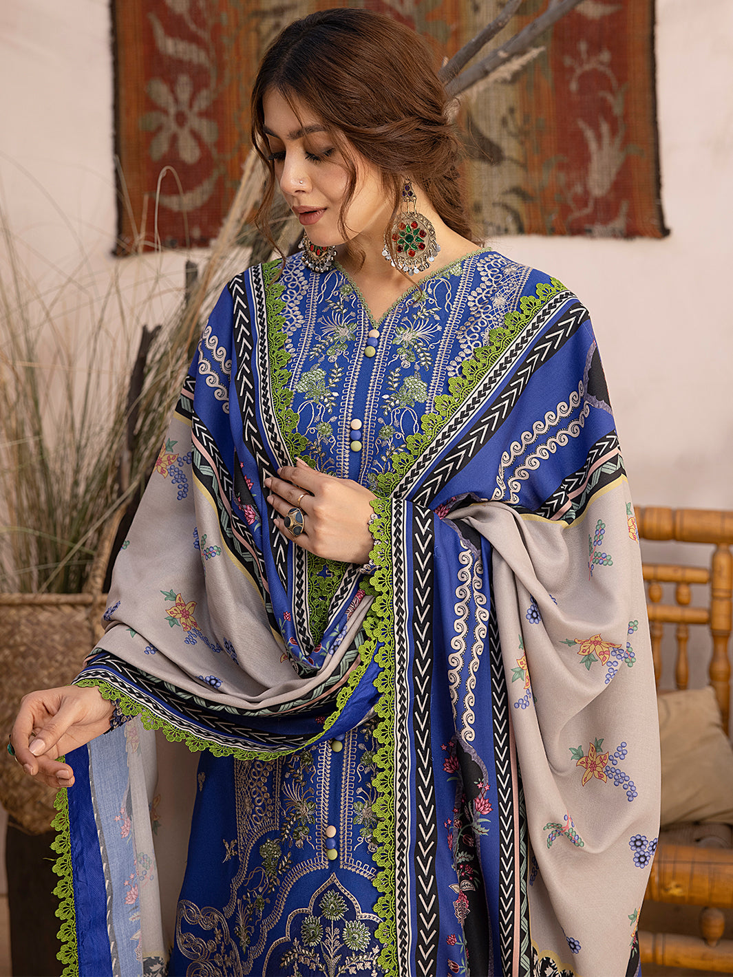 Binilyas - 1905 - B | 3 PC KARANDI UNSTITCH