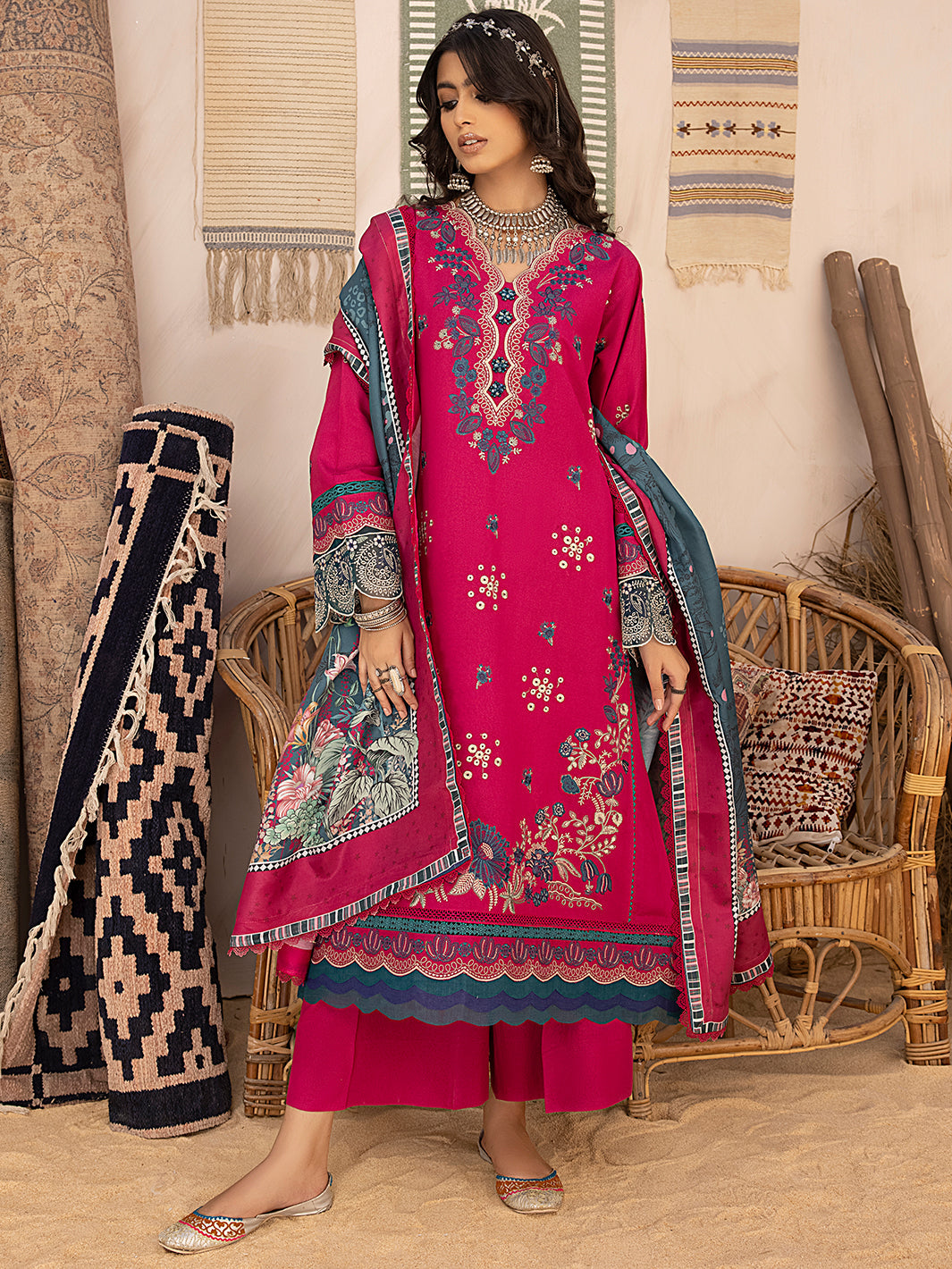 Binilyas - 1906 - A | 3 PC KARANDI UNSTITCH