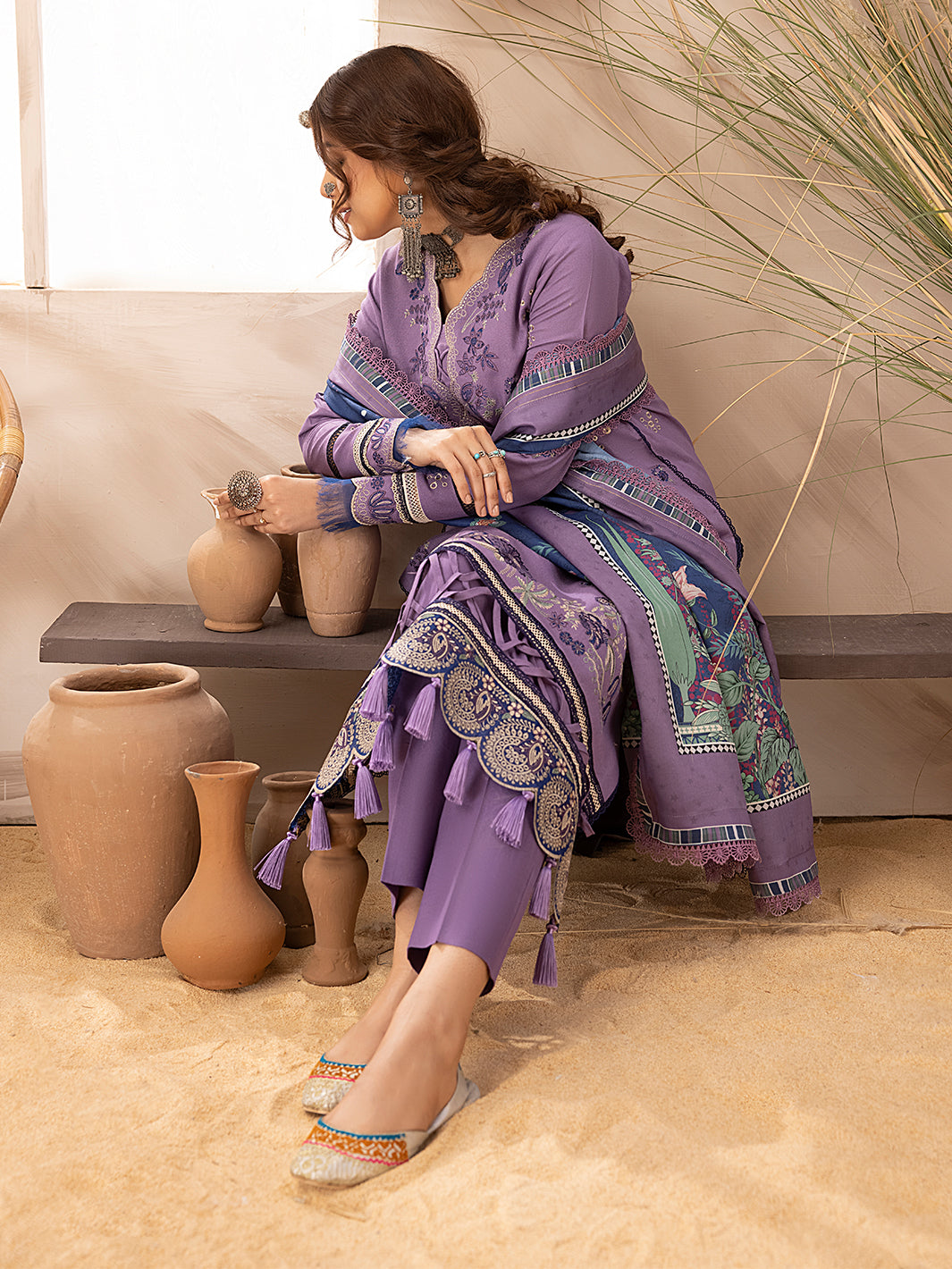 Binilyas - 1906 - B | 3 PC KARANDI UNSTITCH