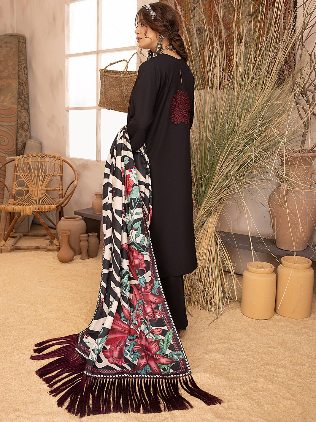 Binilyas - 1907 - A | 3 PC KARANDI UNSTITCH