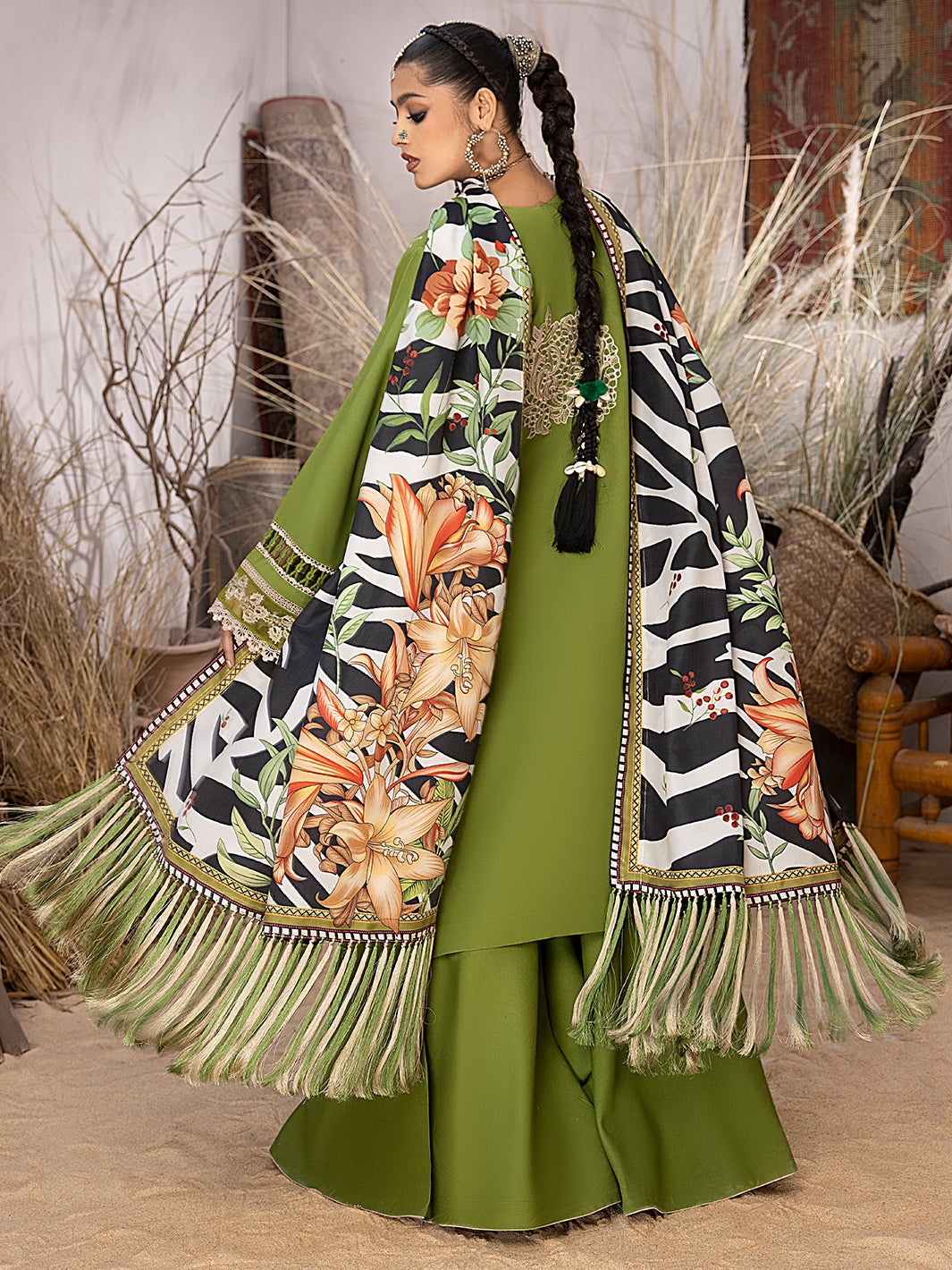 Binilyas - 1907 - B | 3 PC KARANDI UNSTITCH