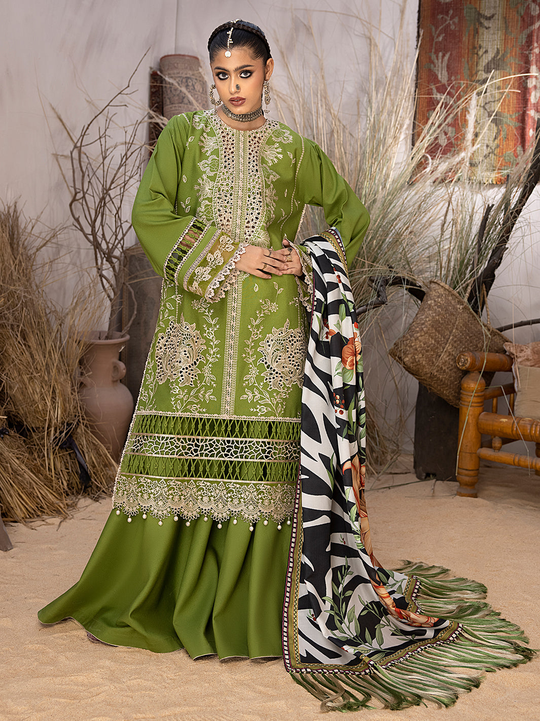 Binilyas - 1907 - B | 3 PC KARANDI UNSTITCH