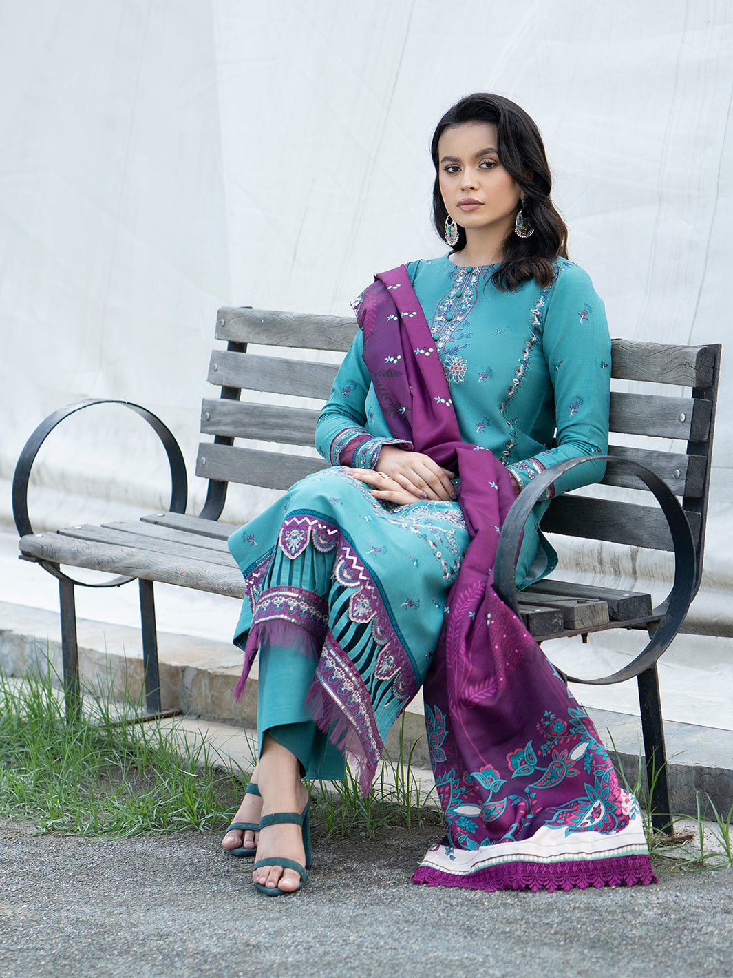 Binilyas - 1912 - A | 3 PC Khaddar Unstitched