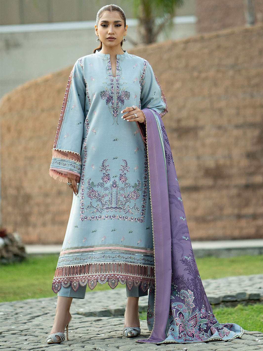 Binilyas - 1912 - B | 3 PC Khaddar Unstitched