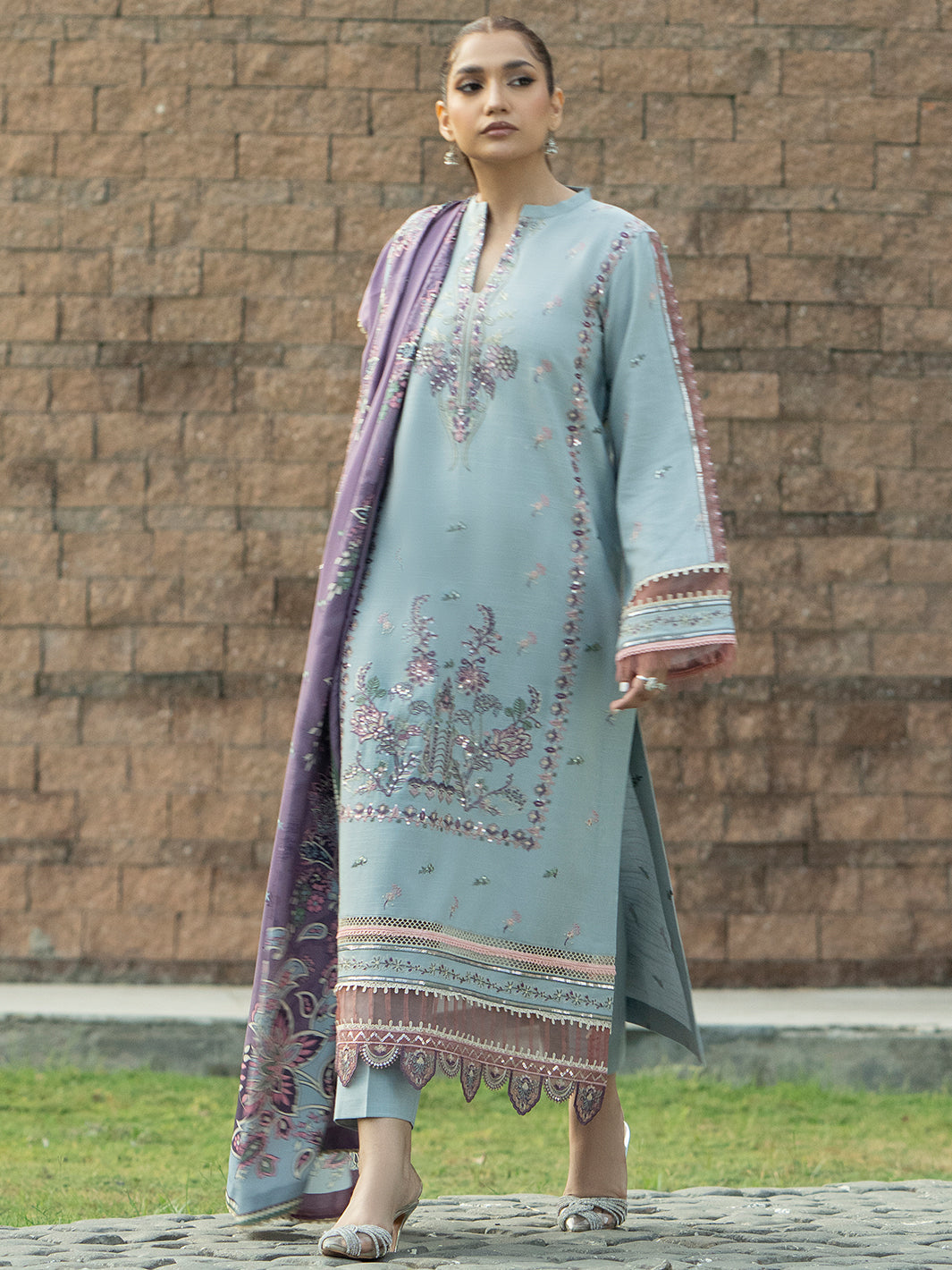 Binilyas - 1912 - B | 3 PC Khaddar Unstitched