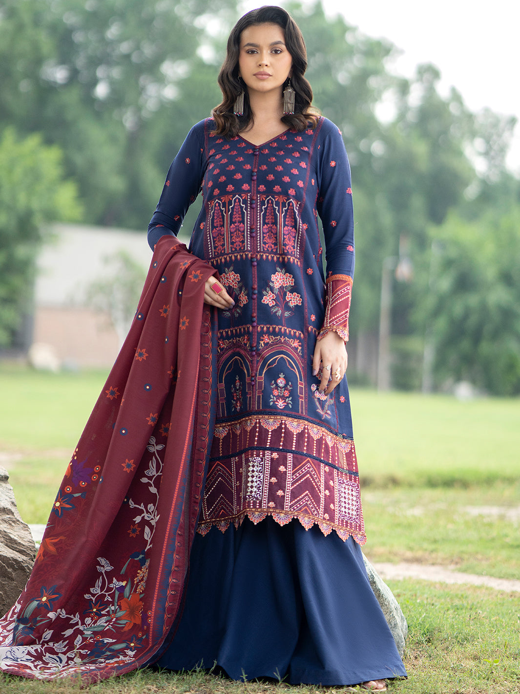 Binilyas - 1915 - A | 3 PC Khaddar Unstitched