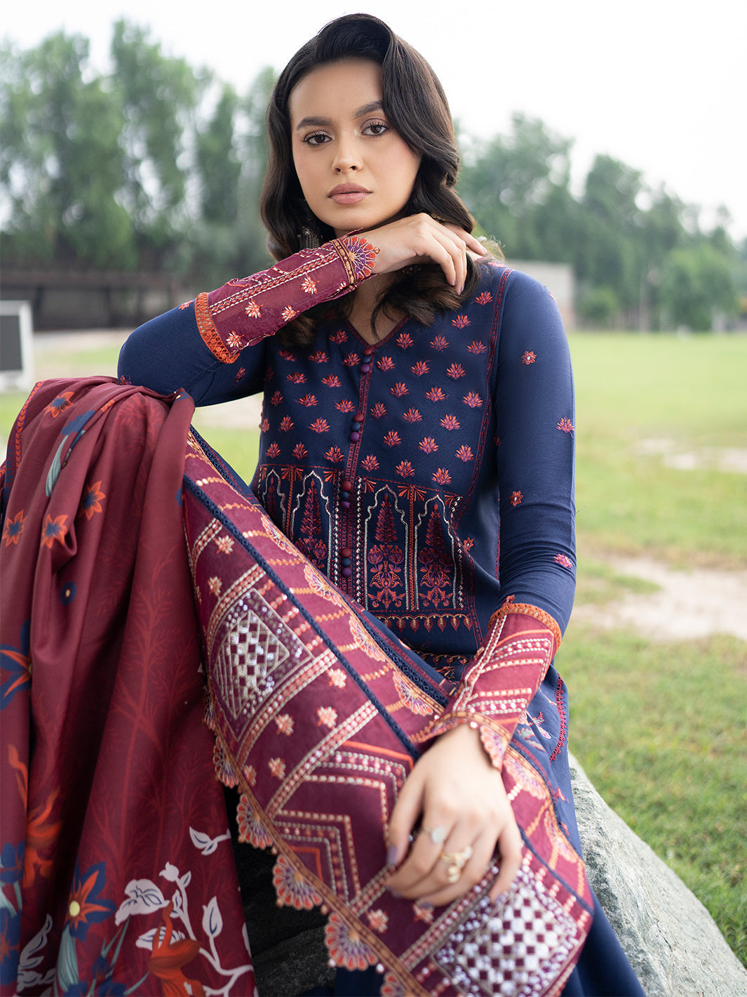 Binilyas - 1915 - A | 3 PC Khaddar Unstitched