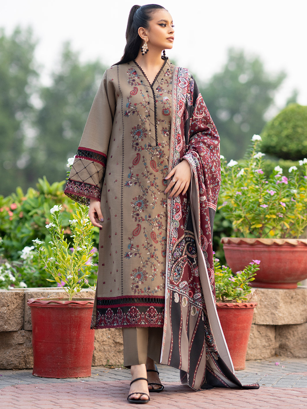 Binilyas - 1917 - A | 3 PC Khaddar Unstitched