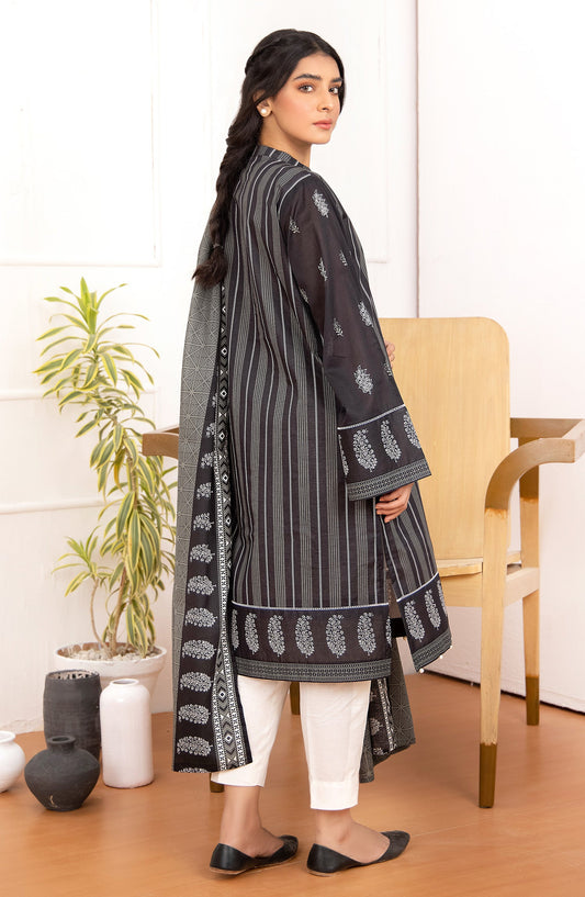 Orient - Unstitched 2 Piece Printed Lawn Shirt Dupatta
