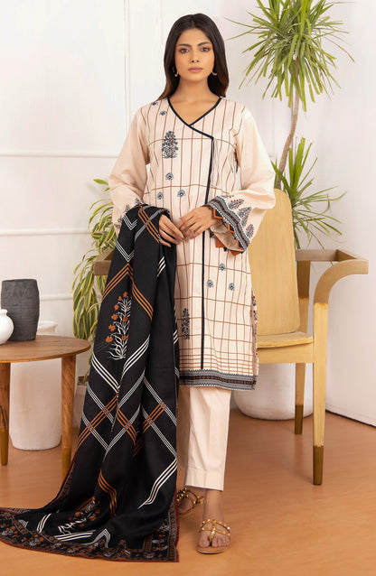 Orient - Unstitched 3 Piece Embroidered Lawn Suit