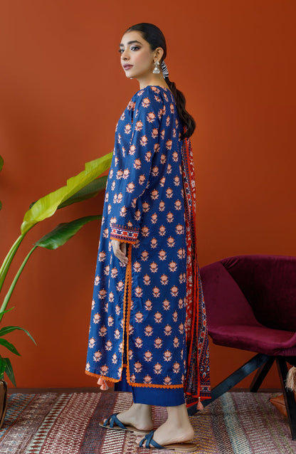 Orient - Stitched 3 Piece Printed Cambric Shirt , Cambric Pant and Lawn Dupatta