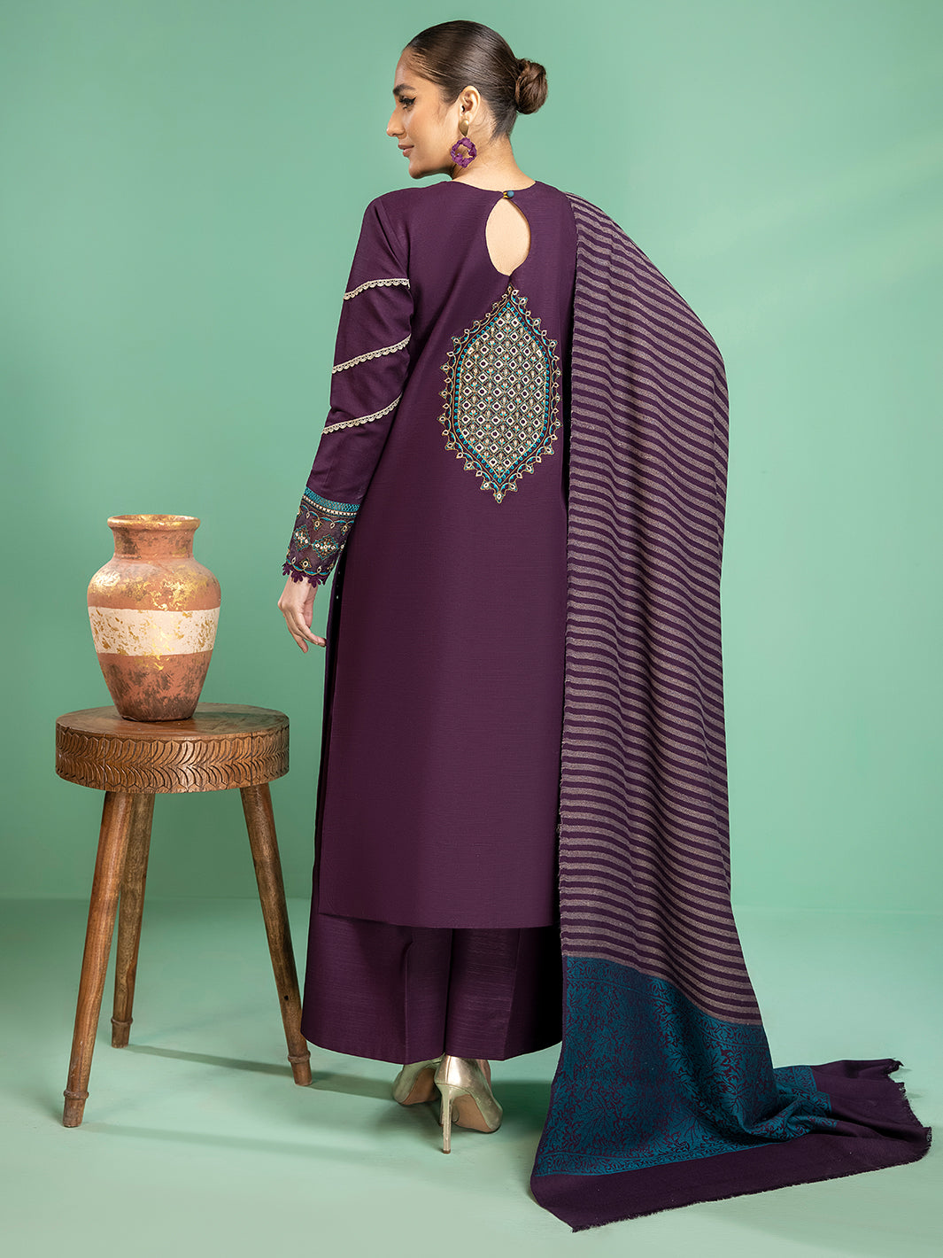 Binilyas - 1942 - A | 3 PC Khaddar Unstitch