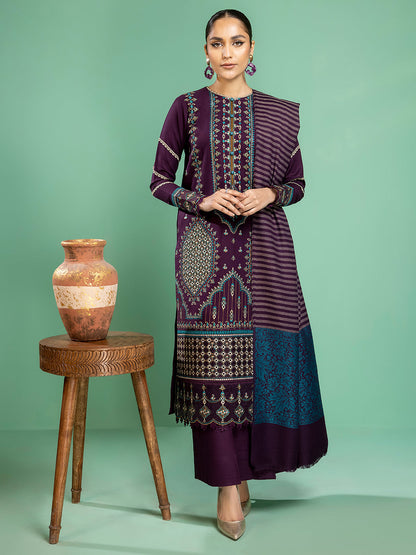 Binilyas - 1942 - A | 3 PC Khaddar Unstitch