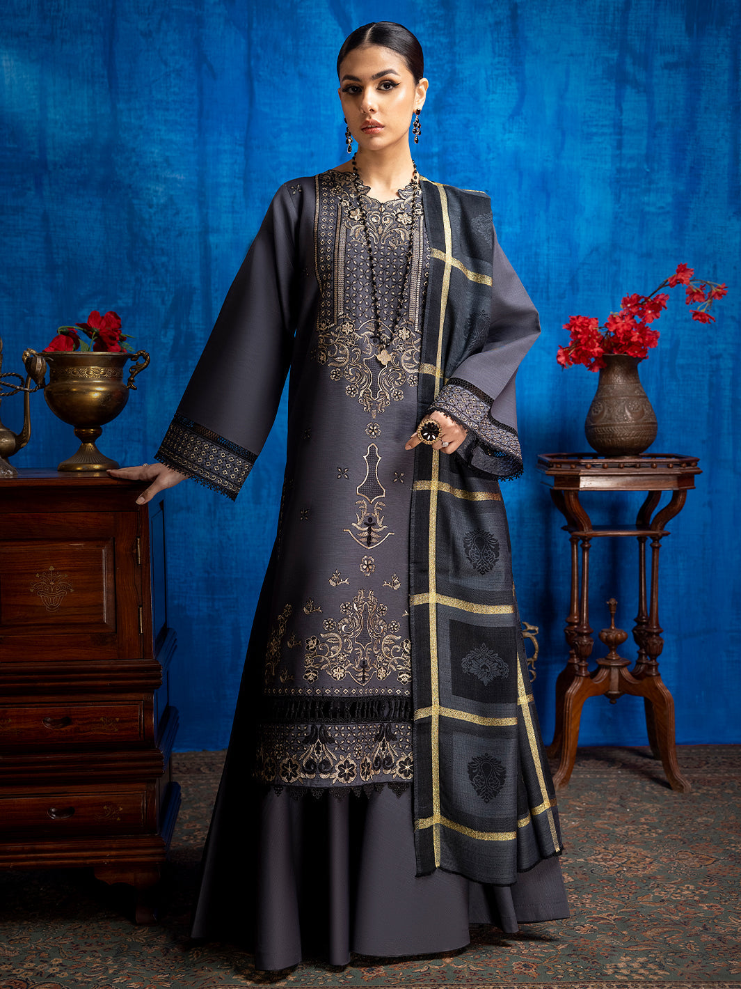 Binilyas - 1946 - A | 3 PC Khaddar Unstitch