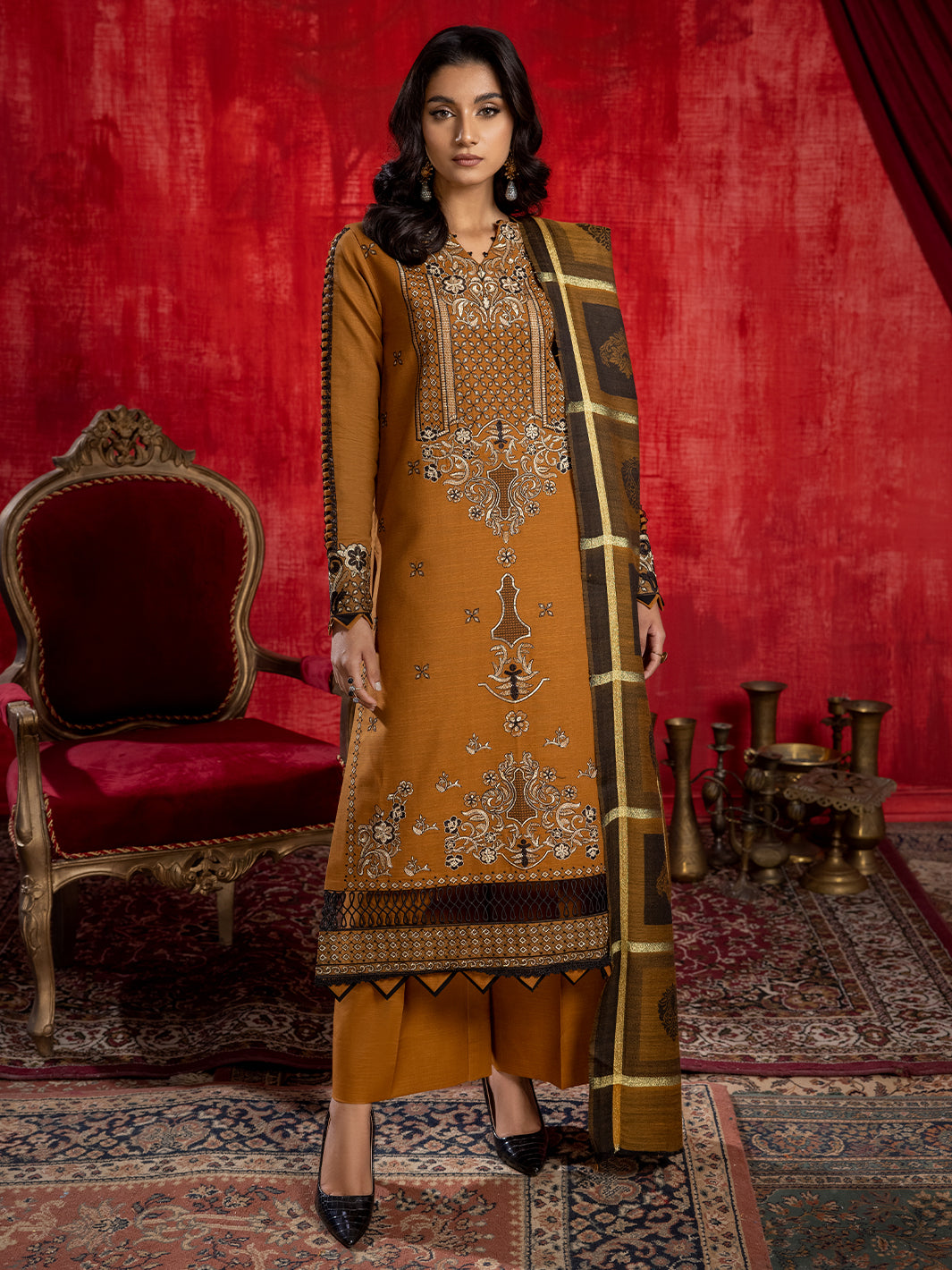 Binilyas - 1946 - B | 3 PC Khaddar Unstitch