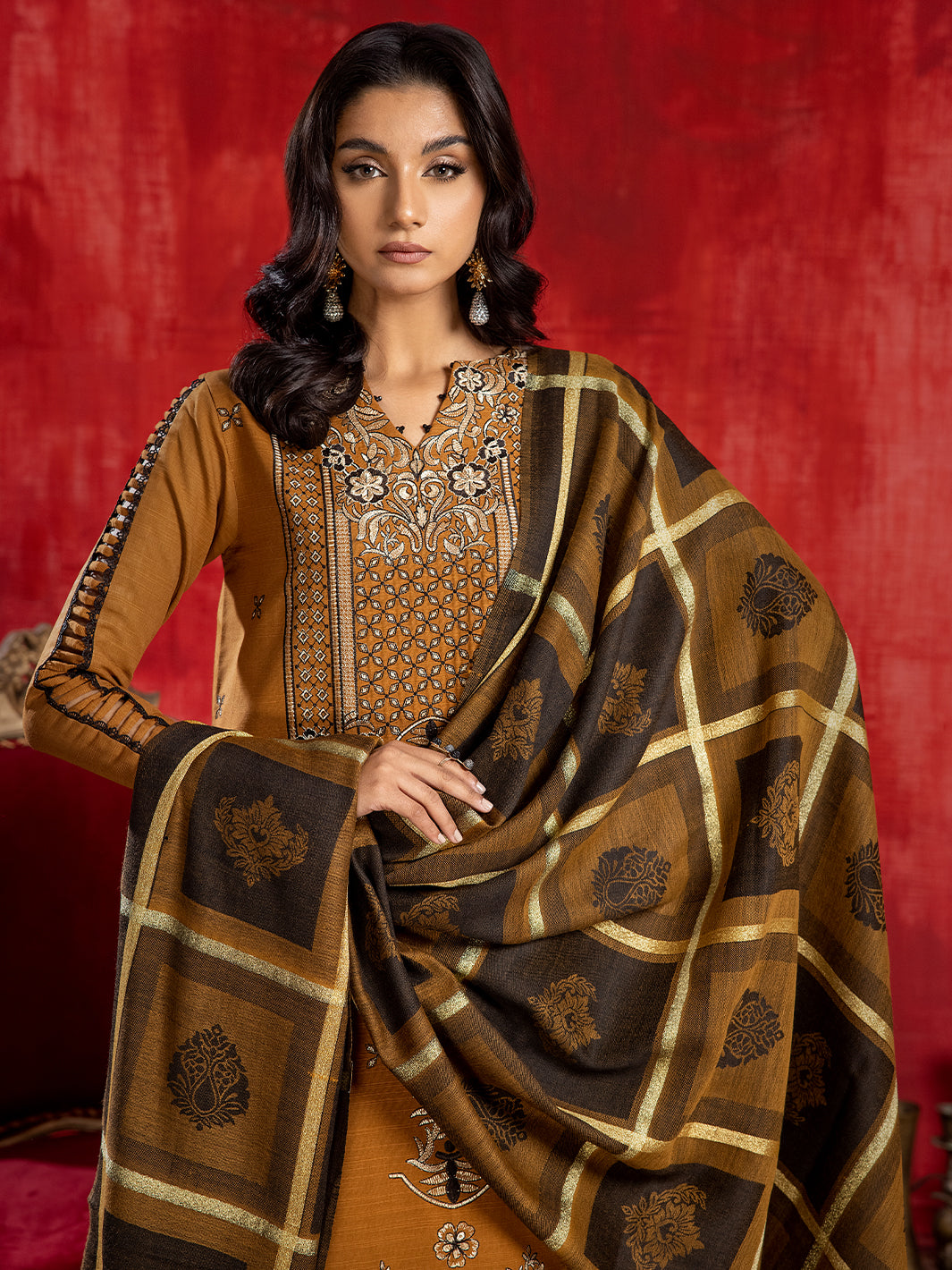 Binilyas - 1946 - B | 3 PC Khaddar Unstitch