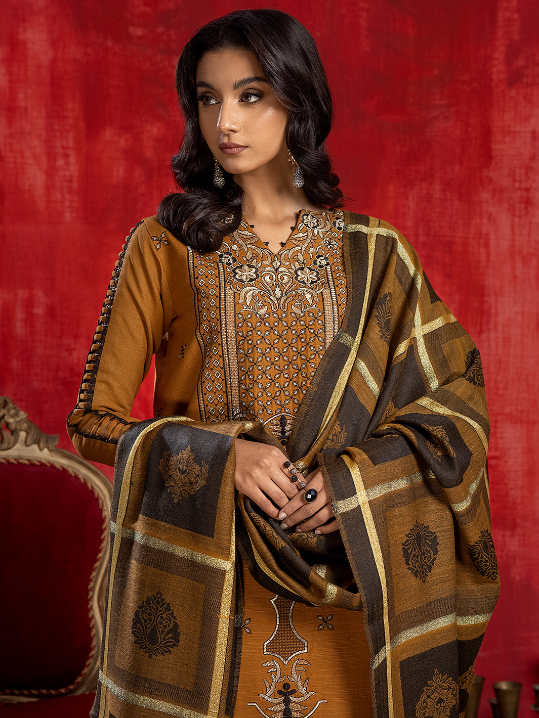 Binilyas - 1946 - B | 3 PC Khaddar Unstitch