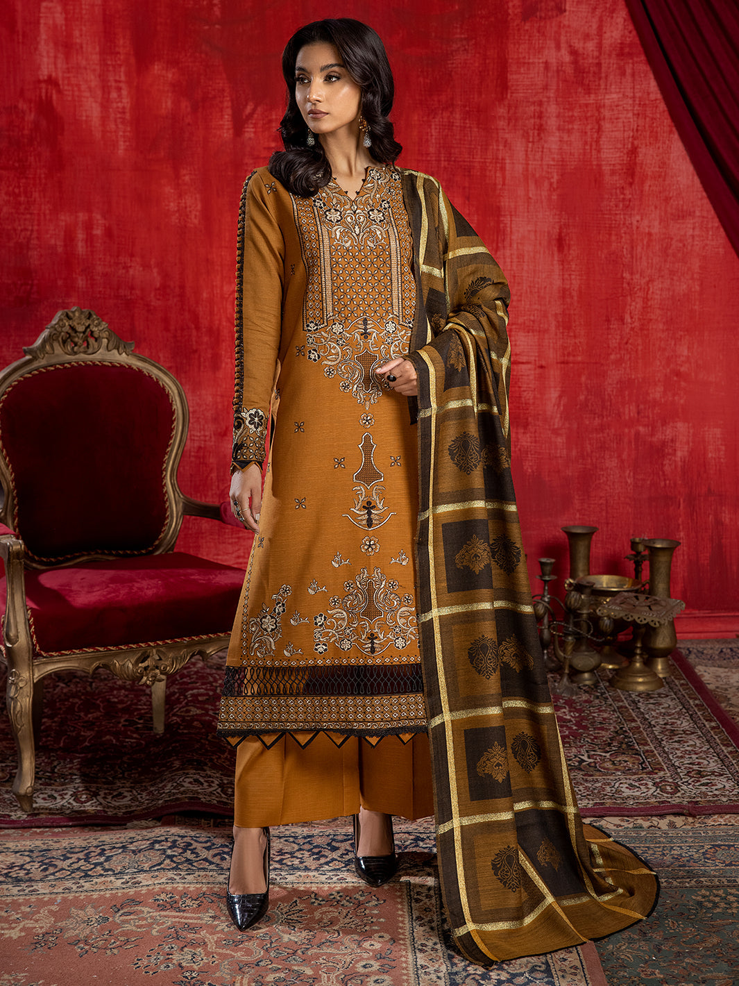 Binilyas - 1946 - B | 3 PC Khaddar Unstitch