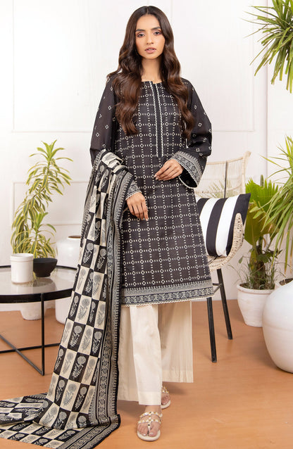 Orient - Unstitched 2 Piece Printed Lawn Shirt Dupatta