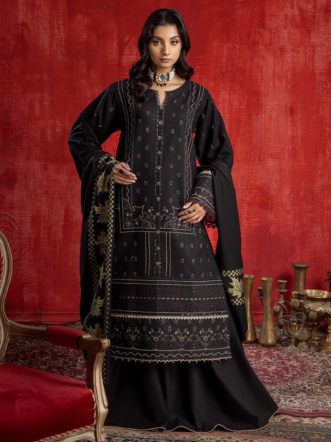 Binilyas - 1952 - B | 3 PC Khaddar Unstitch