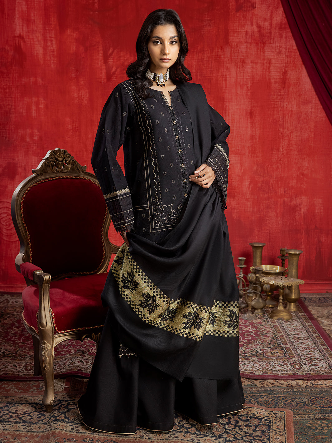 Binilyas - 1952 - B | 3 PC Khaddar Unstitch