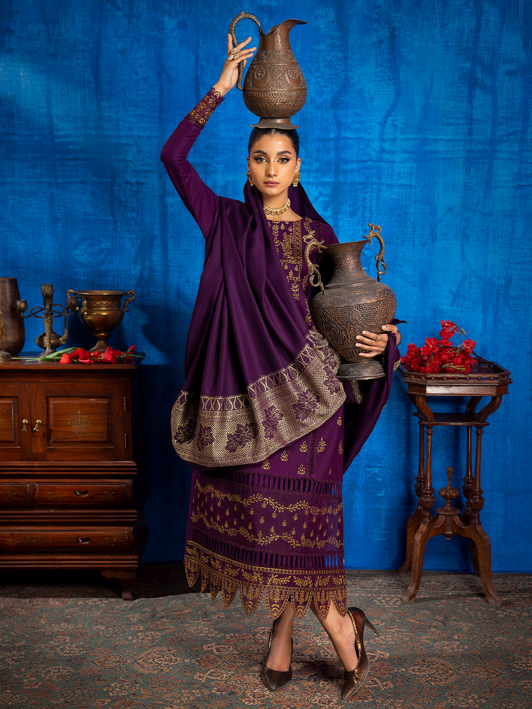 Binilyas - 1954 - A | 3 PC Khaddar Unstitch