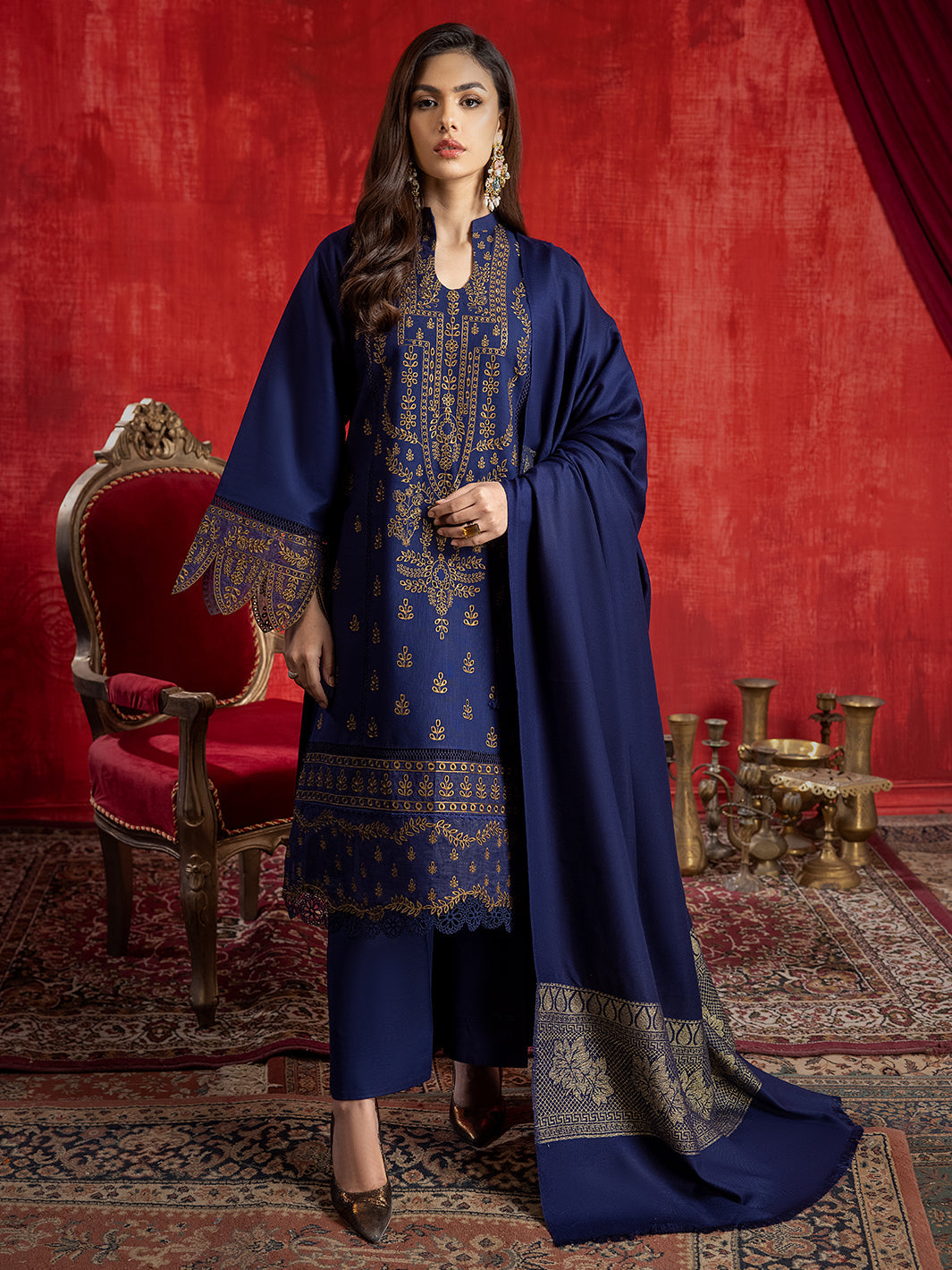 Binilyas - 1954 - B | 3 PC Khaddar Unstitch