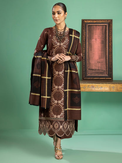Binilyas - 1956 - B | 3 PC Khaddar Unstitch