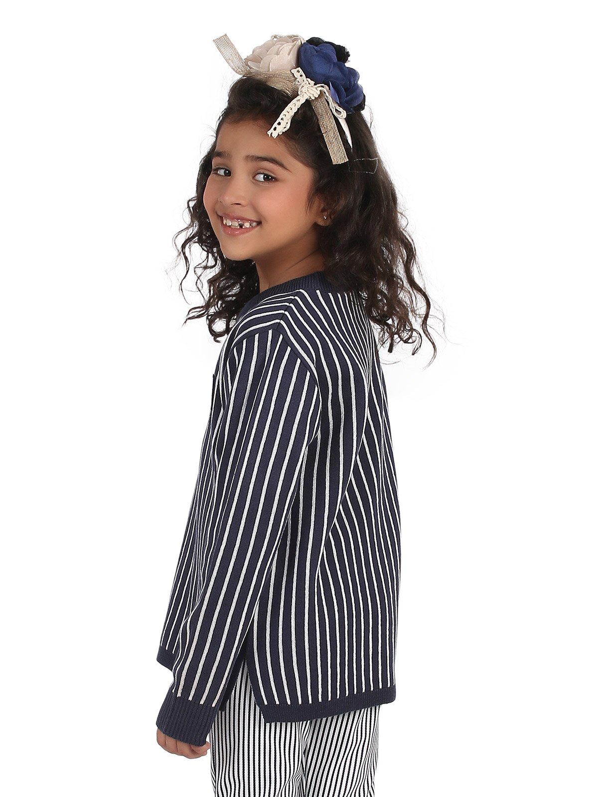 Edenrobe - Girl's Navy Blue Sweater - EGTSWT19-006