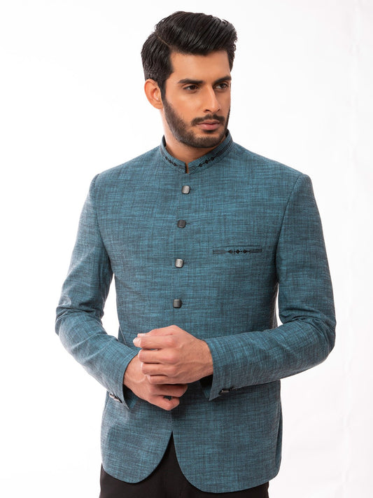Edenrobe - Men's Turquoise Blazer Ceremonial - EMTBP19-003