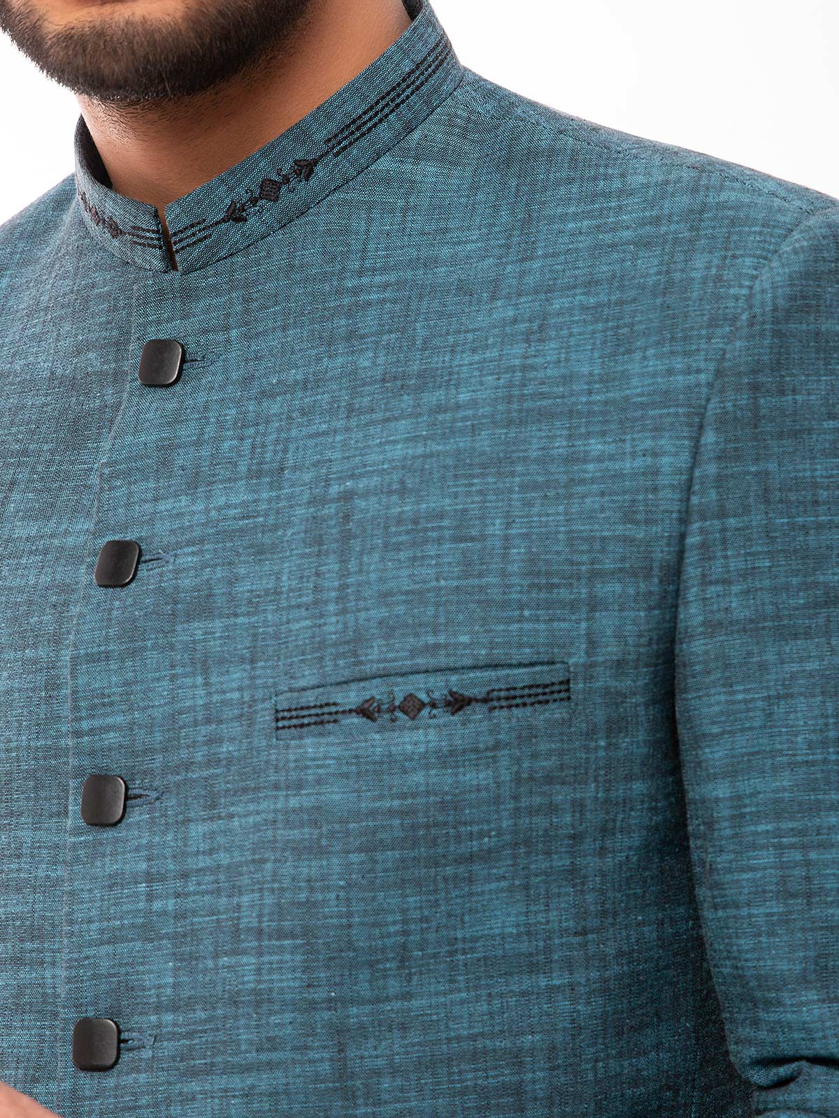 Edenrobe - Men's Turquoise Blazer Ceremonial - EMTBP19-003