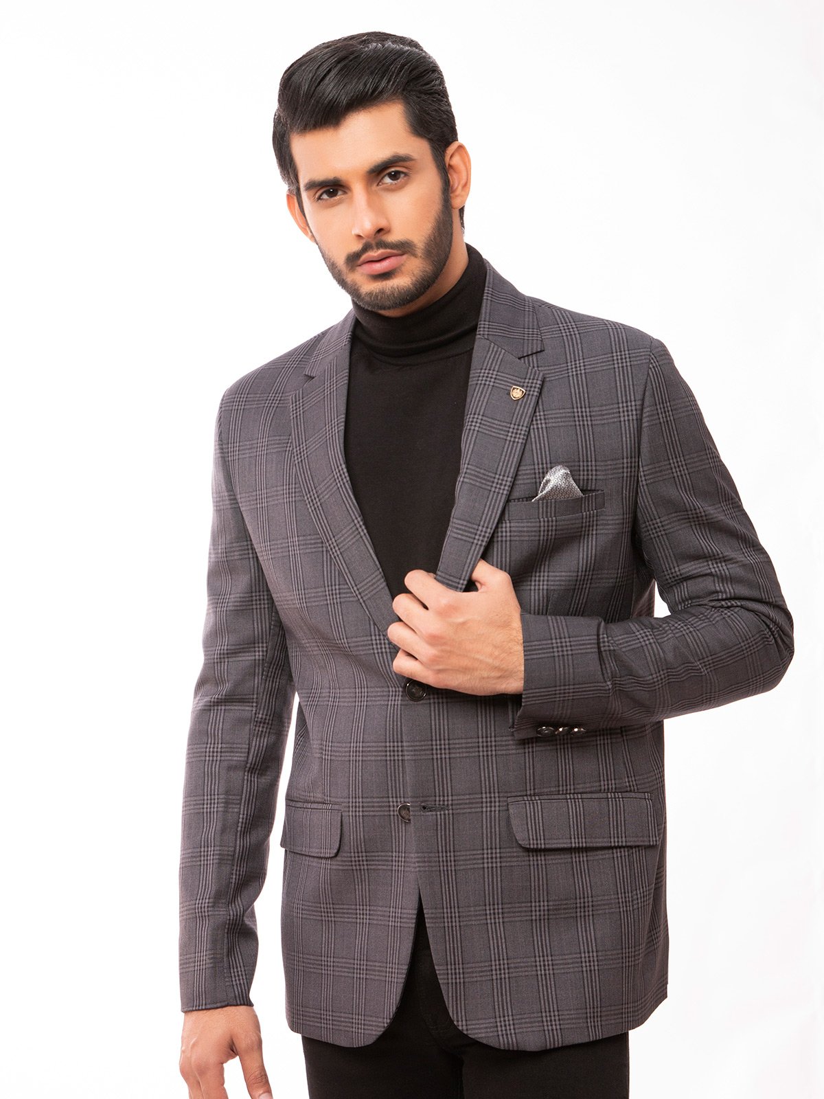 Edenrobe - Men's Dark Grey Blazer - EMTB19-6712