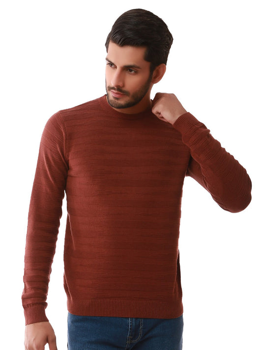 Edenrobe - Men's Brown Sweater - EMTSWT19-002
