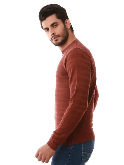 Edenrobe - Men's Brown Sweater - EMTSWT19-002