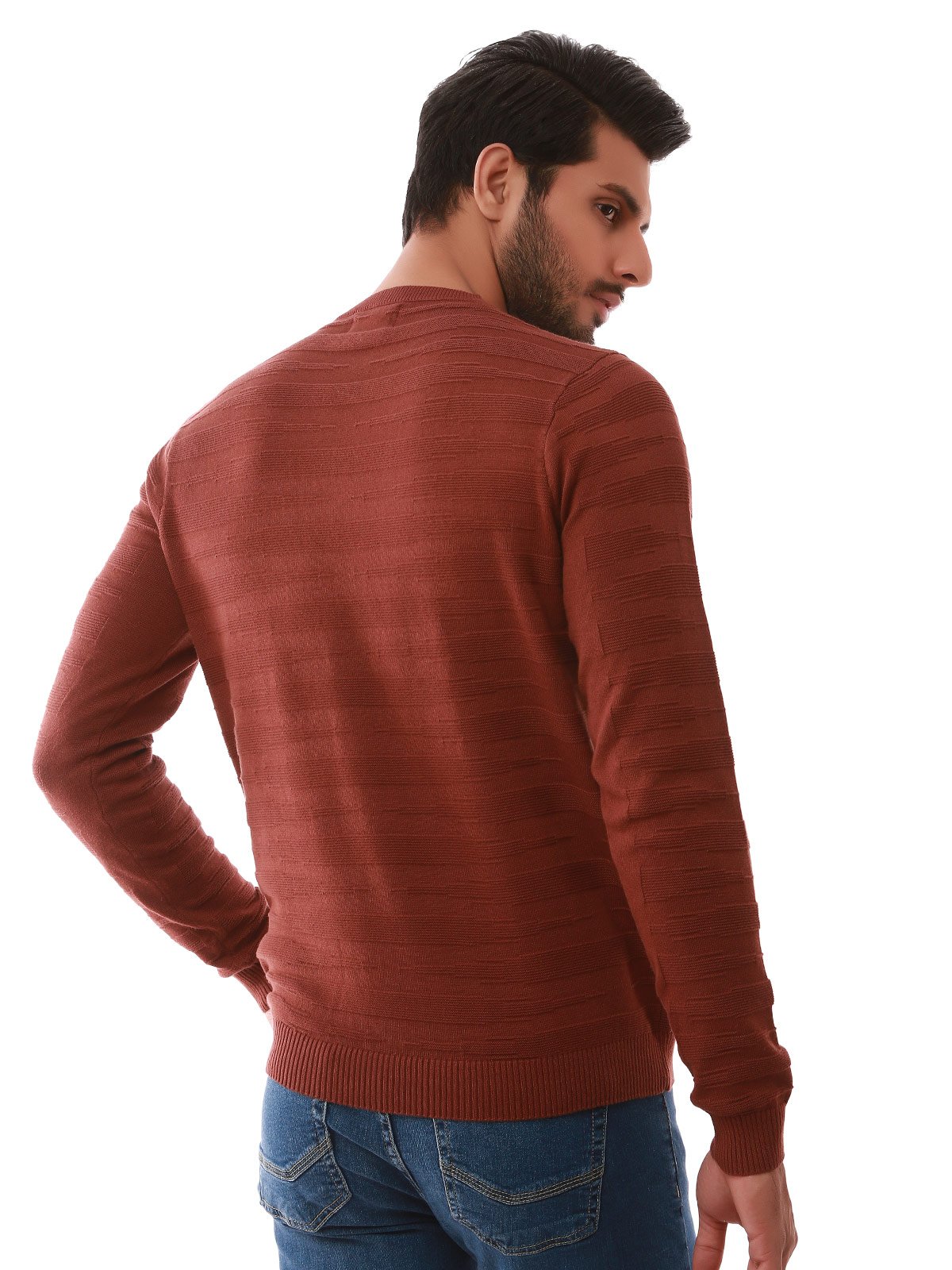 Edenrobe - Men's Brown Sweater - EMTSWT19-002