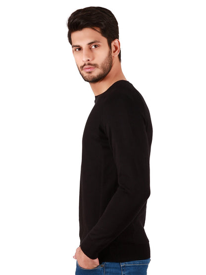 Edenrobe - Men's Black Sweater - EMTSWT19-003