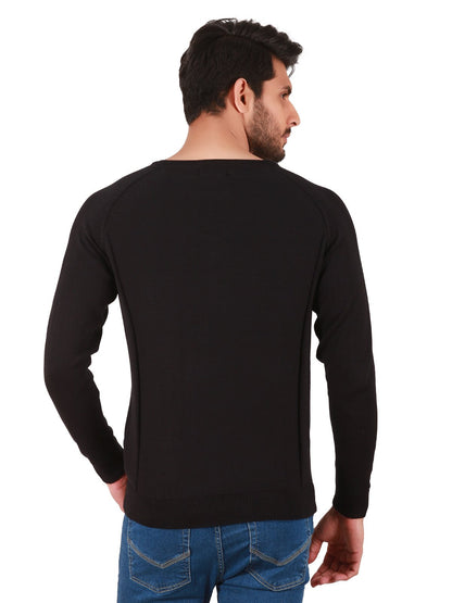 Edenrobe - Men's Black Sweater - EMTSWT19-003