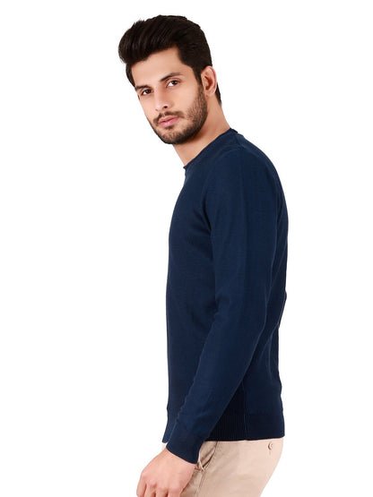 Edenrobe - Men's Ocean Blue Sweater - EMTSWT19-006