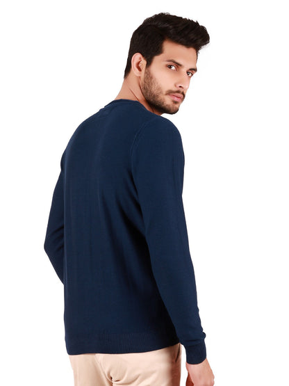 Edenrobe - Men's Ocean Blue Sweater - EMTSWT19-006