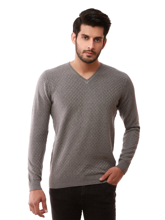 Edenrobe - Men's Grey Sweater - EMTSWT19-009