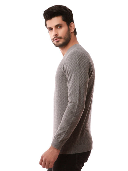 Edenrobe - Men's Grey Sweater - EMTSWT19-009