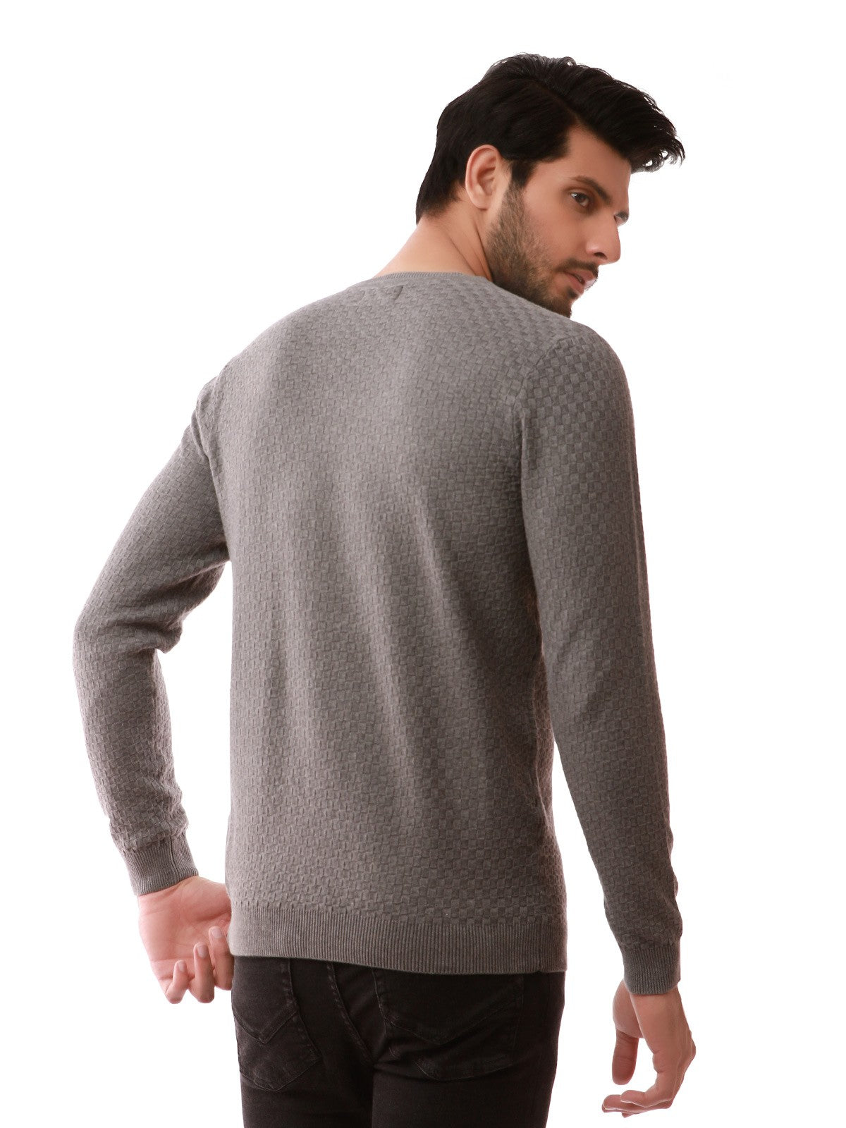 Edenrobe - Men's Grey Sweater - EMTSWT19-009
