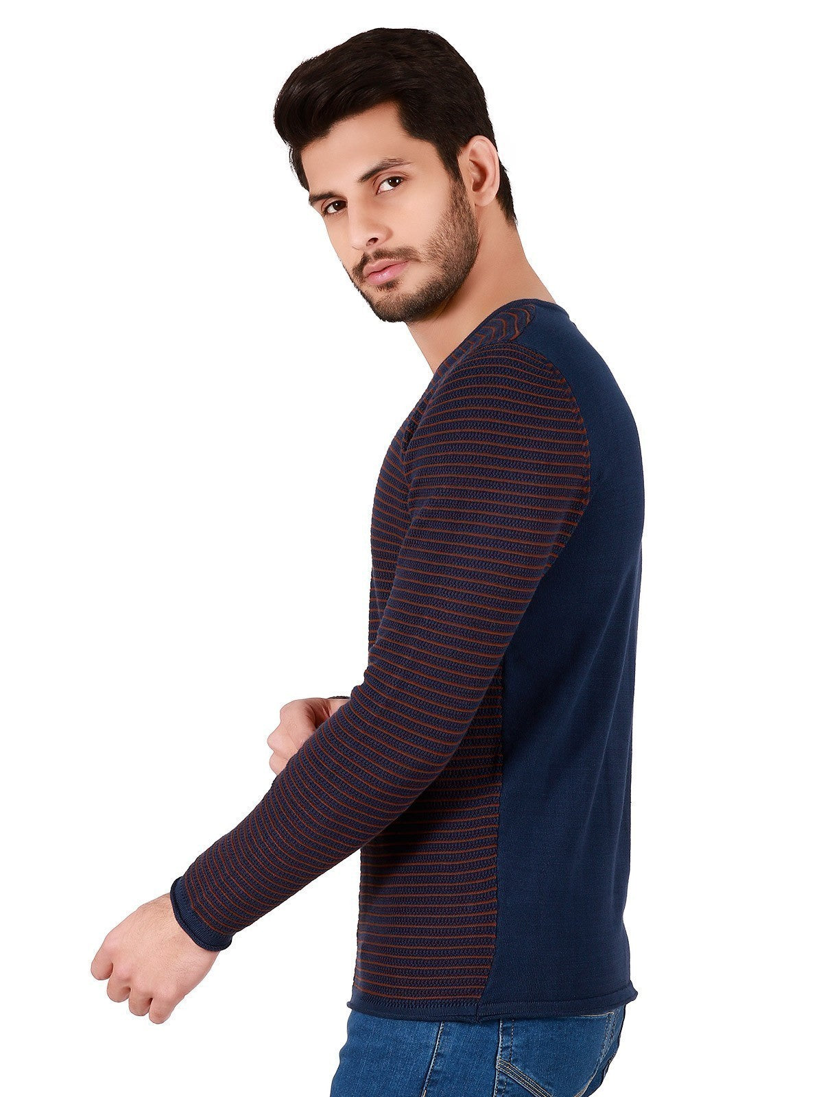 Edenrobe - Men's Navy Sweater - EMTSWT19-014
