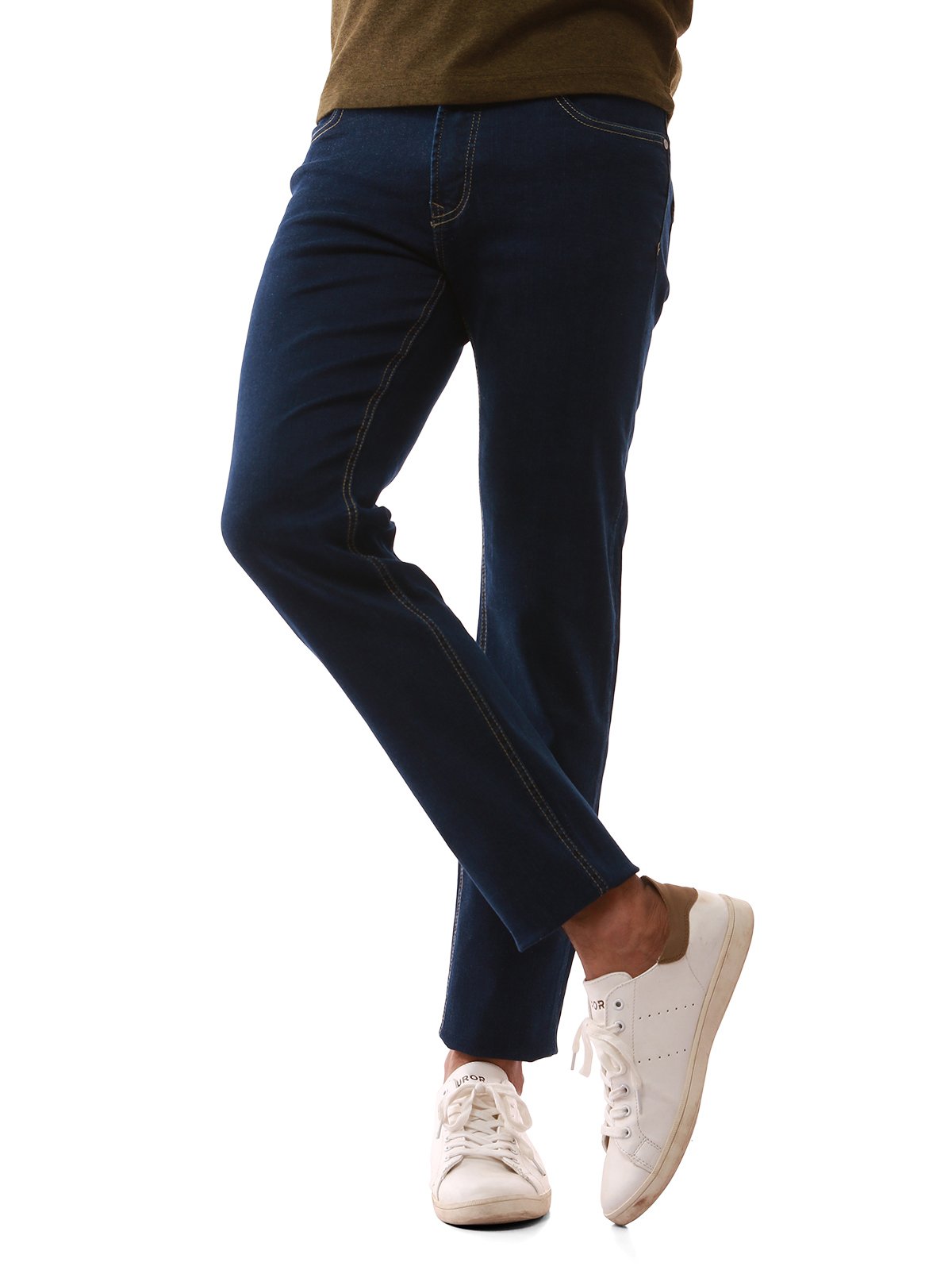 Edenrobe - Men's Blue Denim Pant - EMBPD19-008