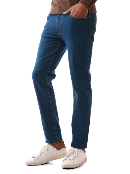 Edenrobe - Men's Denim Blue Denim Pant - EMBPD19-009