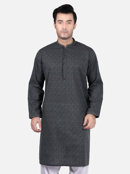 Edenrobe - Men's Sea Green Kurta - EMTK19S-9744