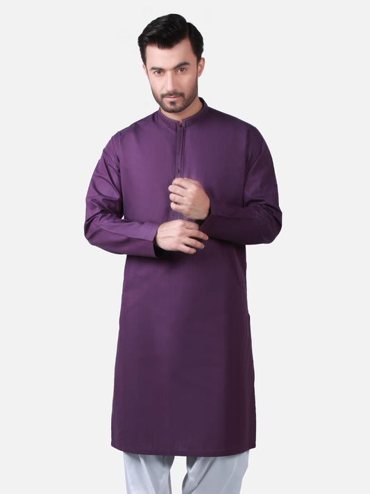 Edenrobe - Men's Purple Kurta - EMTK19S-9755
