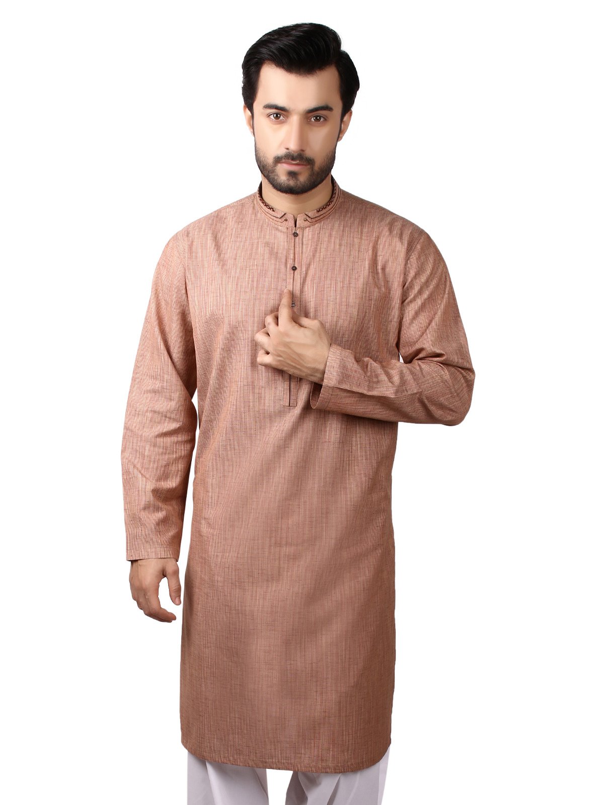 Edenrobe - Men's Rustic Brown Kurta - EMTK19S-9794