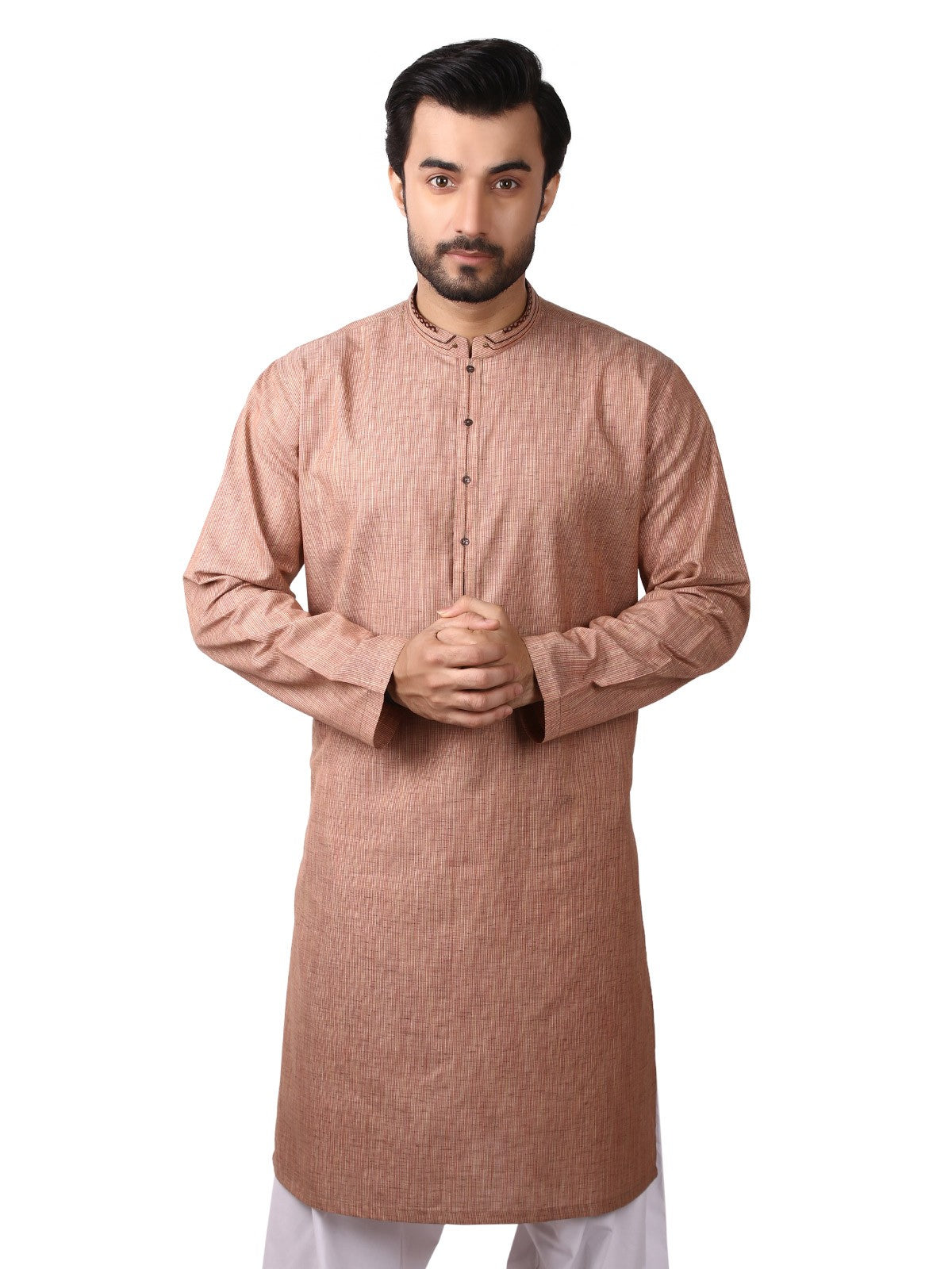 Edenrobe - Men's Rustic Brown Kurta - EMTK19S-9794